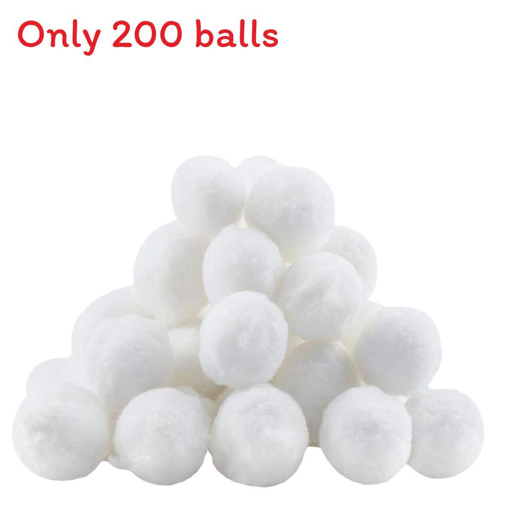 Water Filtration Media With White Fiber Ball For Pool And Aquarium Purification