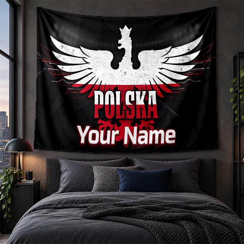 Personalized Tapestry Wall Hanging Poland Pattern Art Background Cloth