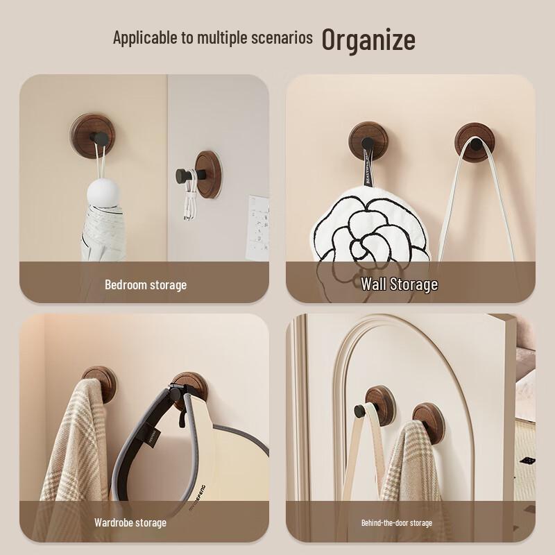 bydoll No-Drill Suction Cup Hooks