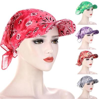 1PC Leisure For Women Men Bandana Scarf Printed Sunscreen Hedging Cap Peaked Cap Outdoor Supplies