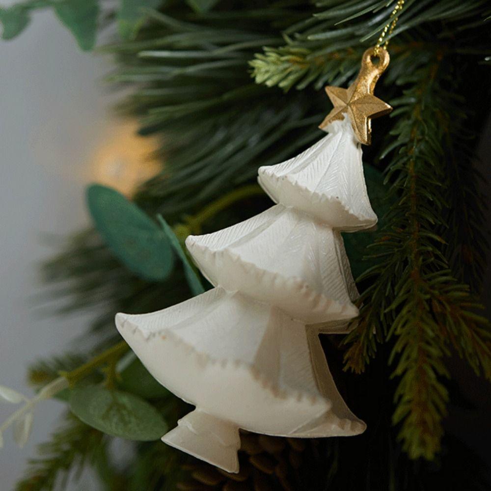 Xmas Tree Christmas Decoration White Christmas Tree Ornament Xmas Baubles  Scene Making