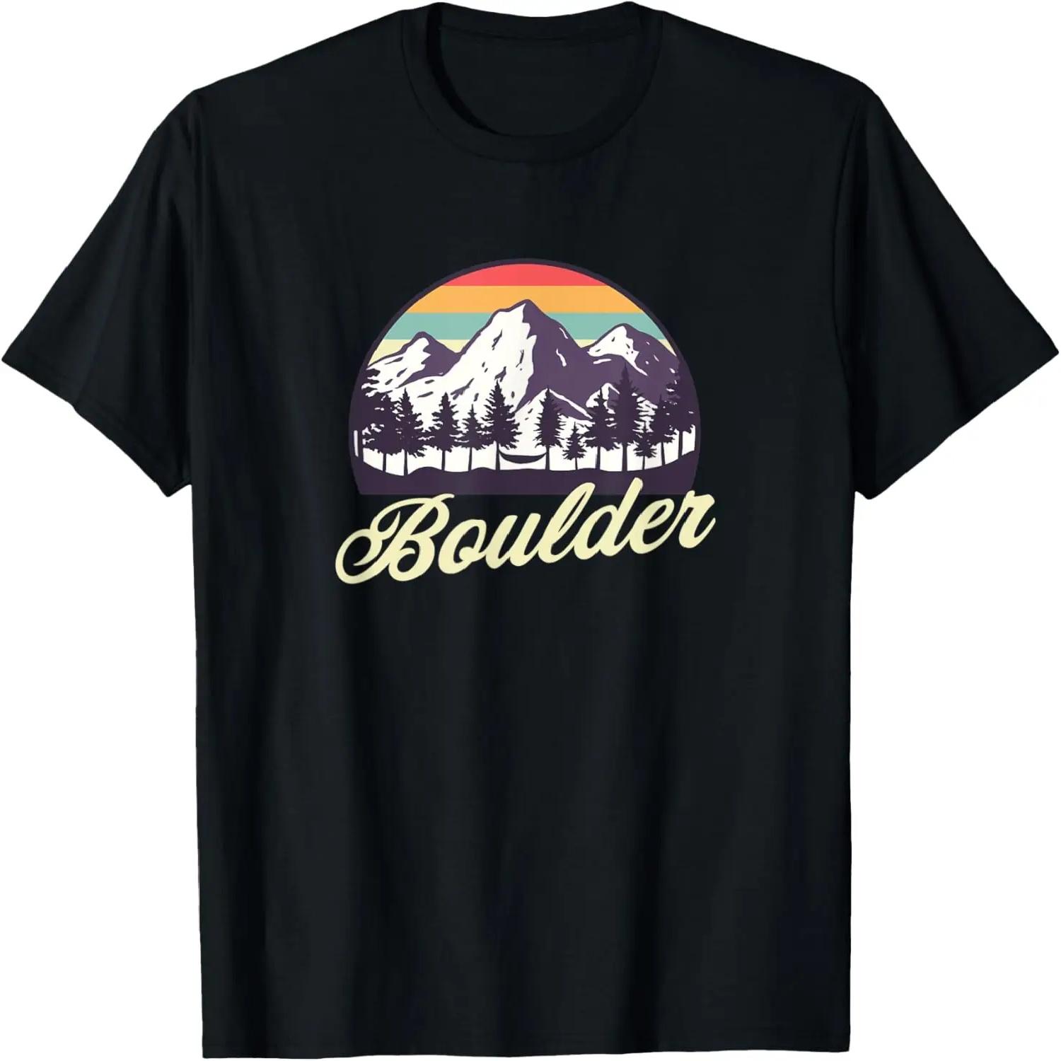 Retro Boulder Colorado Vintage T-Shirt S чёрный