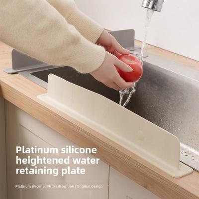 1 pz Paraspruzzi in Silicone per Lavello con Ventosa Piscina per Proteggere i Vestiti dagli Schizzi d'Acqua Paraspruzzi Accessori da Cucina