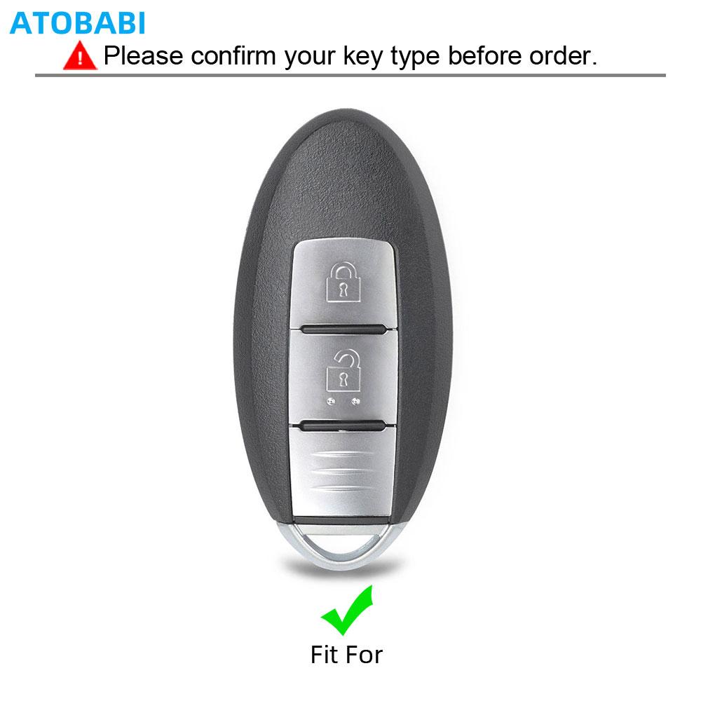 Leather Car Key Case For Nissan 350Z Almera Altima Armada Qashqai Cefiro Cube Juke Livina Remote Fob Protect Cover Keychain Bag