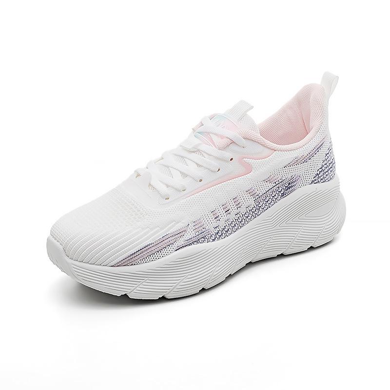 Korean Version of Fly-woven Sports Shoes for Men and Women, Casual Platform Dad Shoes, New Breathable Running Shoes F8830