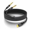 Type-C To Dual 6.35mm Audio Cable 1/4" Y-Splitter Male To Male for Phone/Tablet/Laptop/Amp/Mixer Live Sound/LightingGood Product
