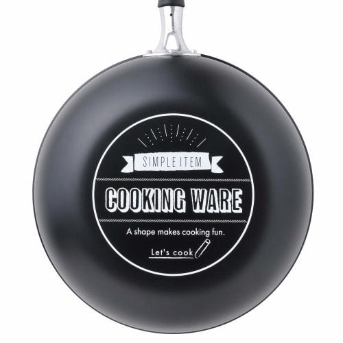 Wahei Freize Deep Frying Pan, 30cm for making plenty of food, also for boiled foods and fried rice, with back print, for gas fire use only