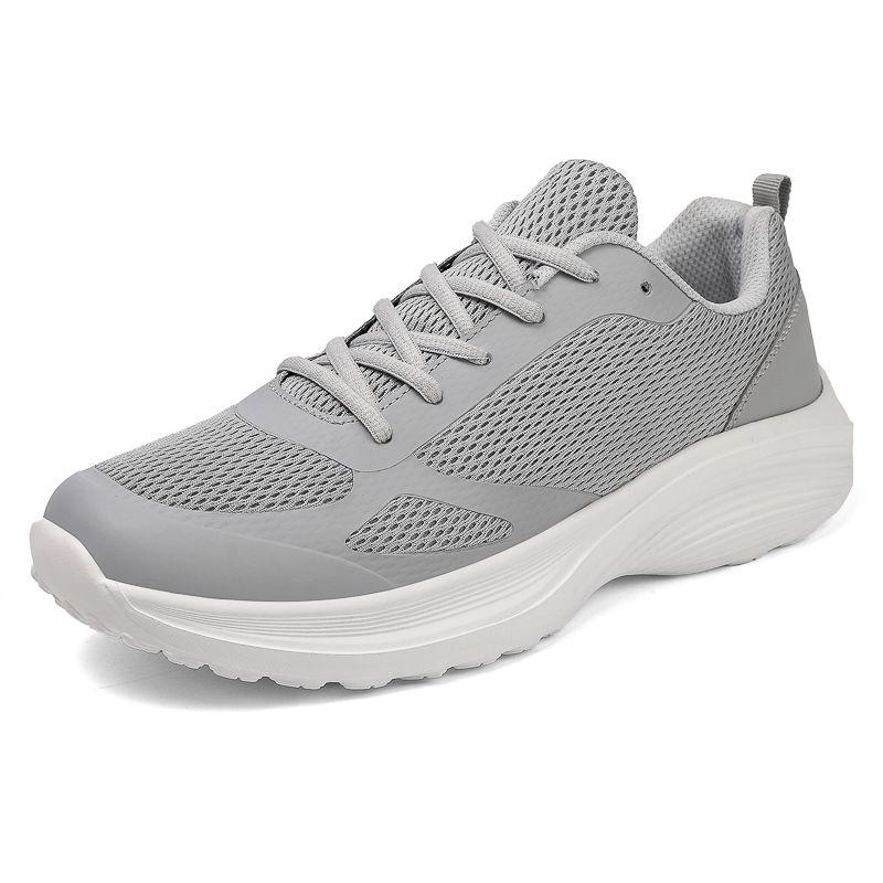 

Soft Breathable Mesh Upper Thick Platform Men s Casual Sneakers Athletic Outdoor Korean Comfortable Low Price Male Sports Shoes 39