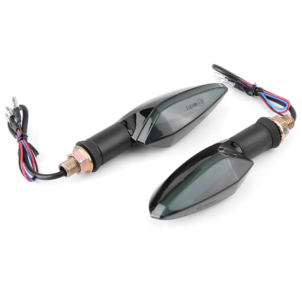 Pair of Motorcycle Bike Turn Signal LED Lights Direction Indicator Lamp Universal