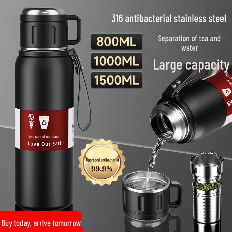 Moosen Large Capacity 304 Stainless Steel Thermal Bottle