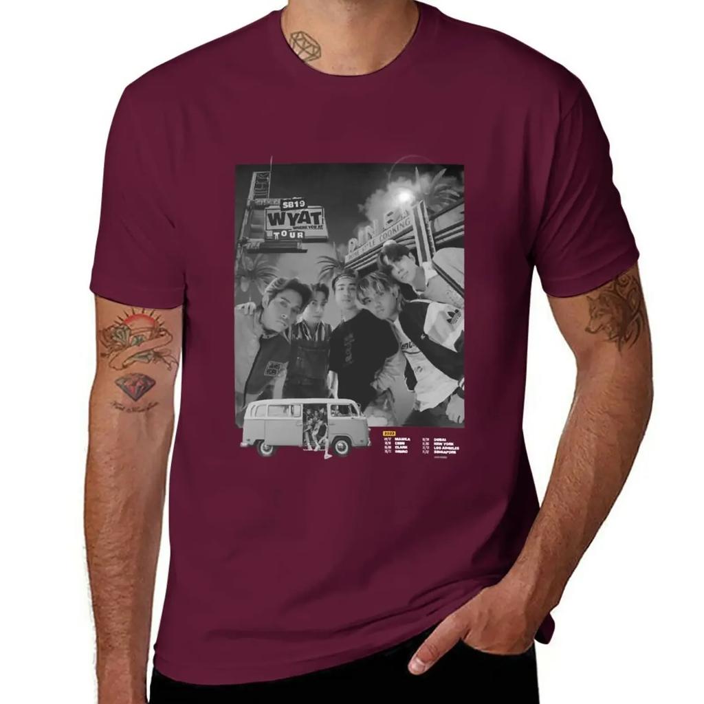 SB19 WYAT World Tour T-Shirt anime clothes cute tops heavyweight t shirts for men