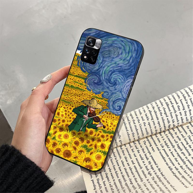 Van Gogh Sternennacht Handyhülle für Xiaomi Redmi note 13 12 11 10 Pro 12S 11S 10S Redmi 10 13C 9C Funda