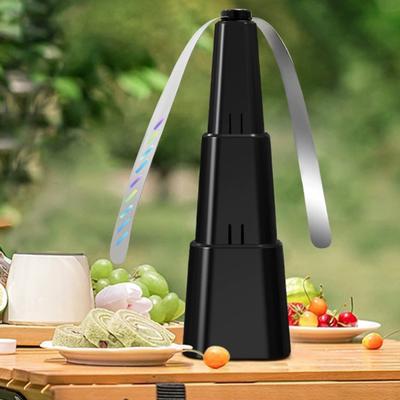 Fly Repellent Fan with Reflective Strip Outdoor Camping Fishing Picnic Indoor Desktop Food Fan Portable Silent Foldable Fly Spinner Fan