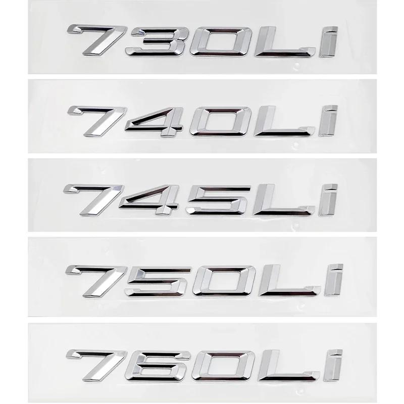 3D ABS 730Li 740Li 745Li 750Li 760Li Kufr Auta Písmena Logo Samolepky Znak Znak Samolepka Pro Řadu 7 G11 G12 E38 E65 E66 F01