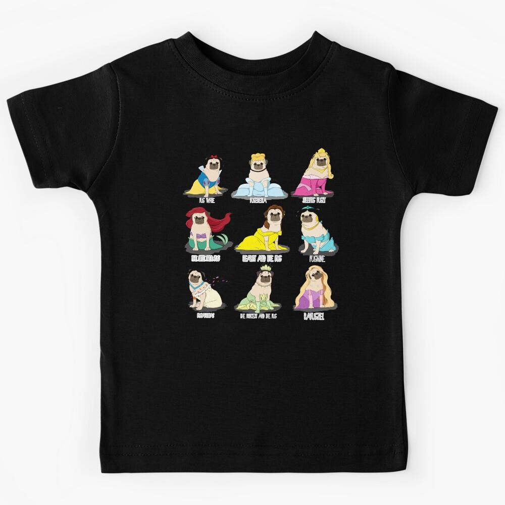 Pug Princesses Kids T-Shirt 130