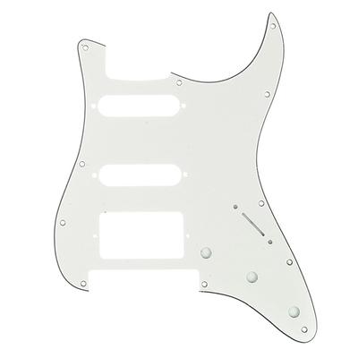 Musiclily Pro 11 Hole HSS ST Strat Pick Guard for Fender Strat Stratocaster Electric Guitar Floyd Rose Bridge Parchment American/Mexican Cut, 3-Ply