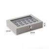 24-grid Large-capacity Jewelry Box, Flannelette Jewelry Box, Storage Box for Rings, Necklaces, Jewelry and Earrings
