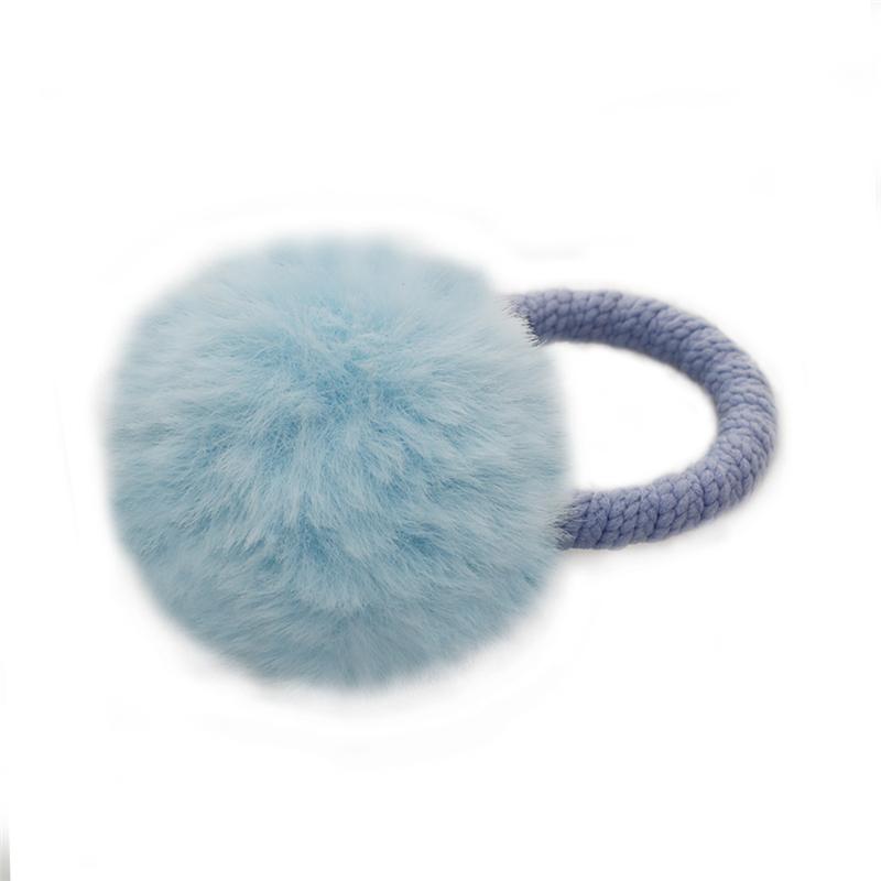 21 Colors Cute Soft Hairballs Hair Ties Hairy Balls Rubber Bands Elastic Hair Rings Fashion Hair Accessories for Girls Children