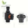 1Set PVC Water Barrel Adapter, Durable Water Tank Adapter With Valve, Quick Installation Rainwater Collection Connector Kit