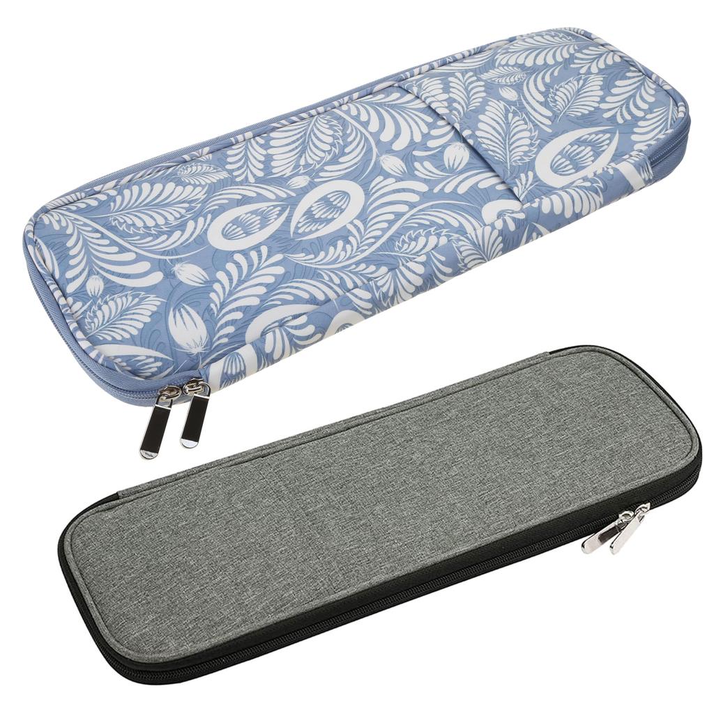 Knitting Needle Case Crochet Hook Case Circular Needle Case 15.7Inch Large Crochet Needle and Accessories Storage Bag