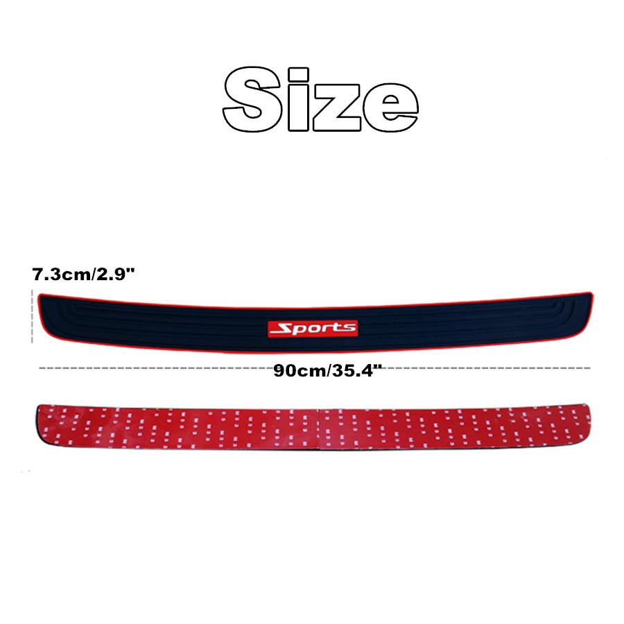 4 Pieces Universal Car Door Sill Pads Carbon Fiber Rubber Door Sill Protector Anti-scratch Bumper Protector Corner Protector