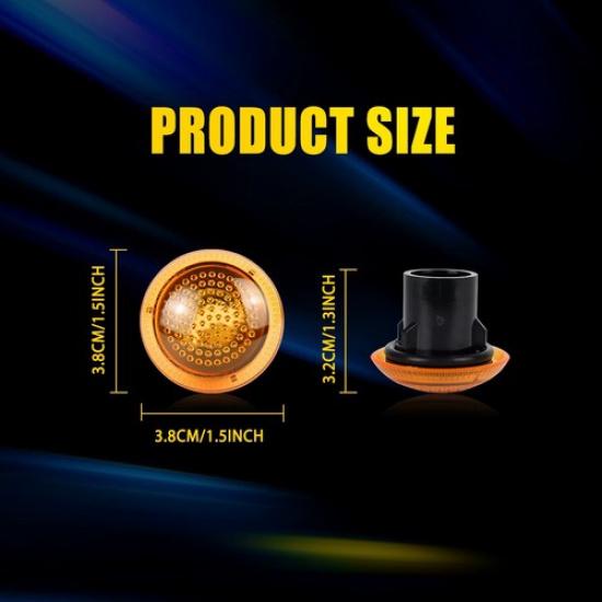 For Ford 2010- Transit Front Connect Side Fender Light Housings 2PC Repeater