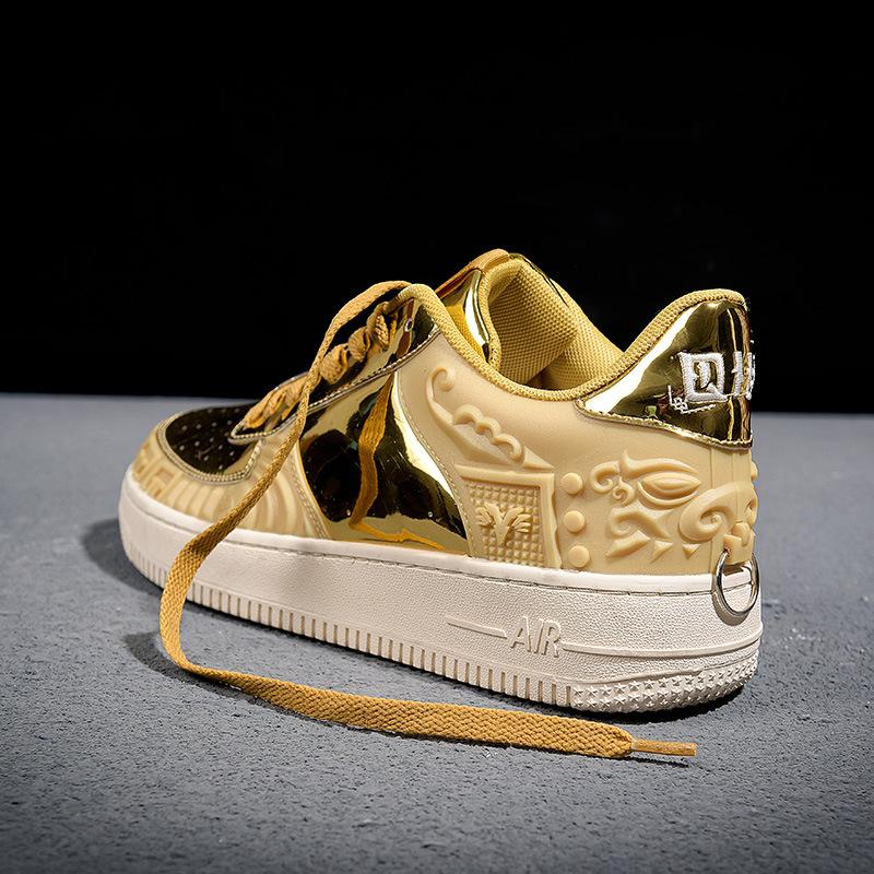 

Guochao aj летняя мужская неделя моды низкие туфли универсальные студенческие туфли на платформе для папы скейтборд обувь повседневная спортивная обувь 46