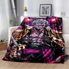 3D One P-Piece Cartoon Anime Flannel Blanket Soft Warm Throw Blanket for Bedroom Living Room Bed Camping Picnic Office Kids Gift