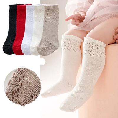 Baby Socks Spring Autumn Winter Hollow Middle Tube for Kids Boys Girls Baby Long Tube Socks Newborn Accessories