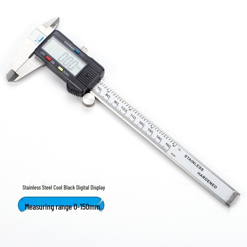 High-Precision Mini Vernier Caliper - Stainless Steel, 0-150/200/300/500/600/1000mm