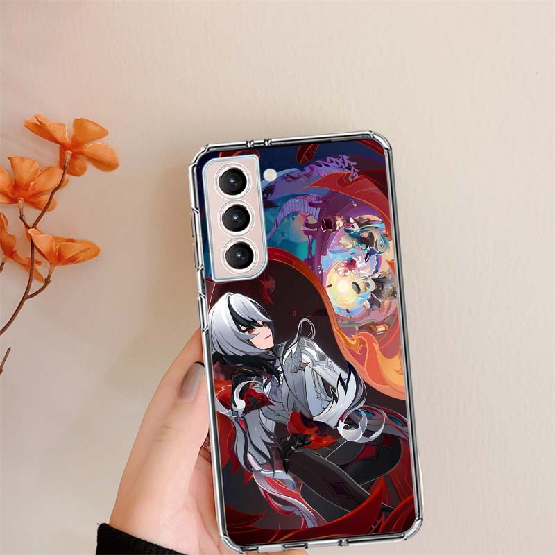 Arlecchino Genshin Impact Clear Phone Cases for Samsung S26 Ultra Galaxy S25 Edge S24 S23 FE S21 Plus S20 S22 S10 Cover Patterne