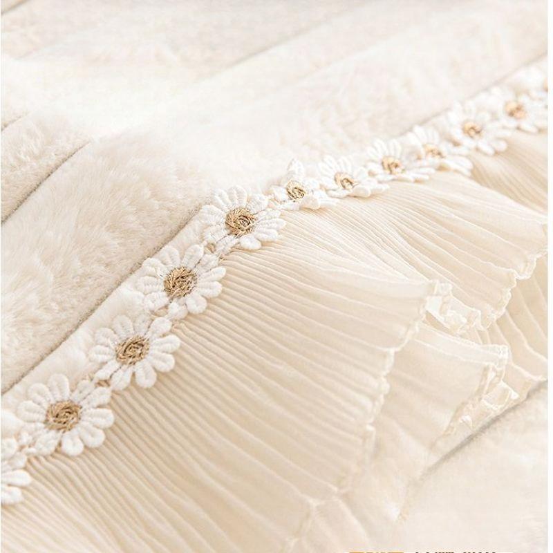 Cream Style Sofa Cover Cloth Thickened New Straight Row Anti Slip Sofa Cushion Cover Soft One-piece Autumn and Winter Season