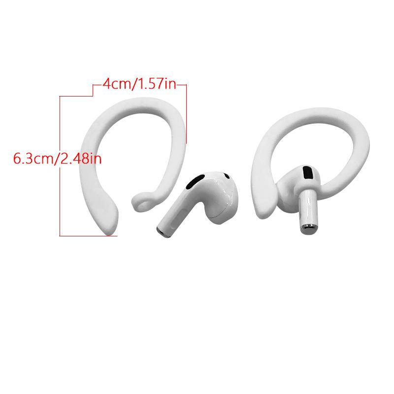 1PAIR Applies To All Bluetooth Headphones AirPods 3 Headphones Anti-lost Ear Hanging Accessories Earcap Earmuffs Silicone Ear Hanging Artifact