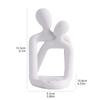 Couple Embrace Phone Holder Sculpture, Resin Craft Decorative Figurine, Home Decoration for Bedroom, Living Room, Study, or Desk