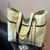New large-capacity bag women's simple shoulder bag casual handbag college students commuting tote bag