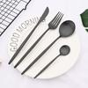 24Pcs Rainbow Cutlery Set 304 Stainless Steel Flatware Silverware Set Knife/Fork/Spoon/Teaspoon Tableware Set for Home