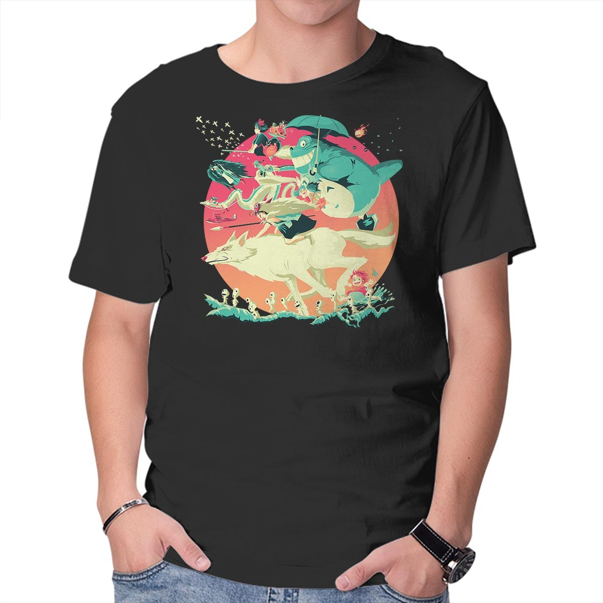 Unisex Crew Neck T-Shirt Spirited Race Graphic Short Sleeve Casual Tee XS