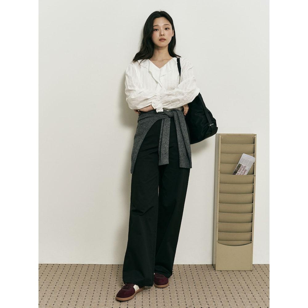 Binpolleidiseu [B. My] Chino Straight Pants Black (Bf5821N115)