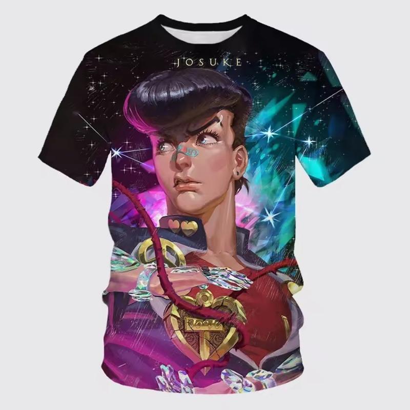 Summer Fashion Men 3D Printed Harajuku T-shirt Neutral Hip-hop Casual Cool and Comfortable Short Sleeved Top