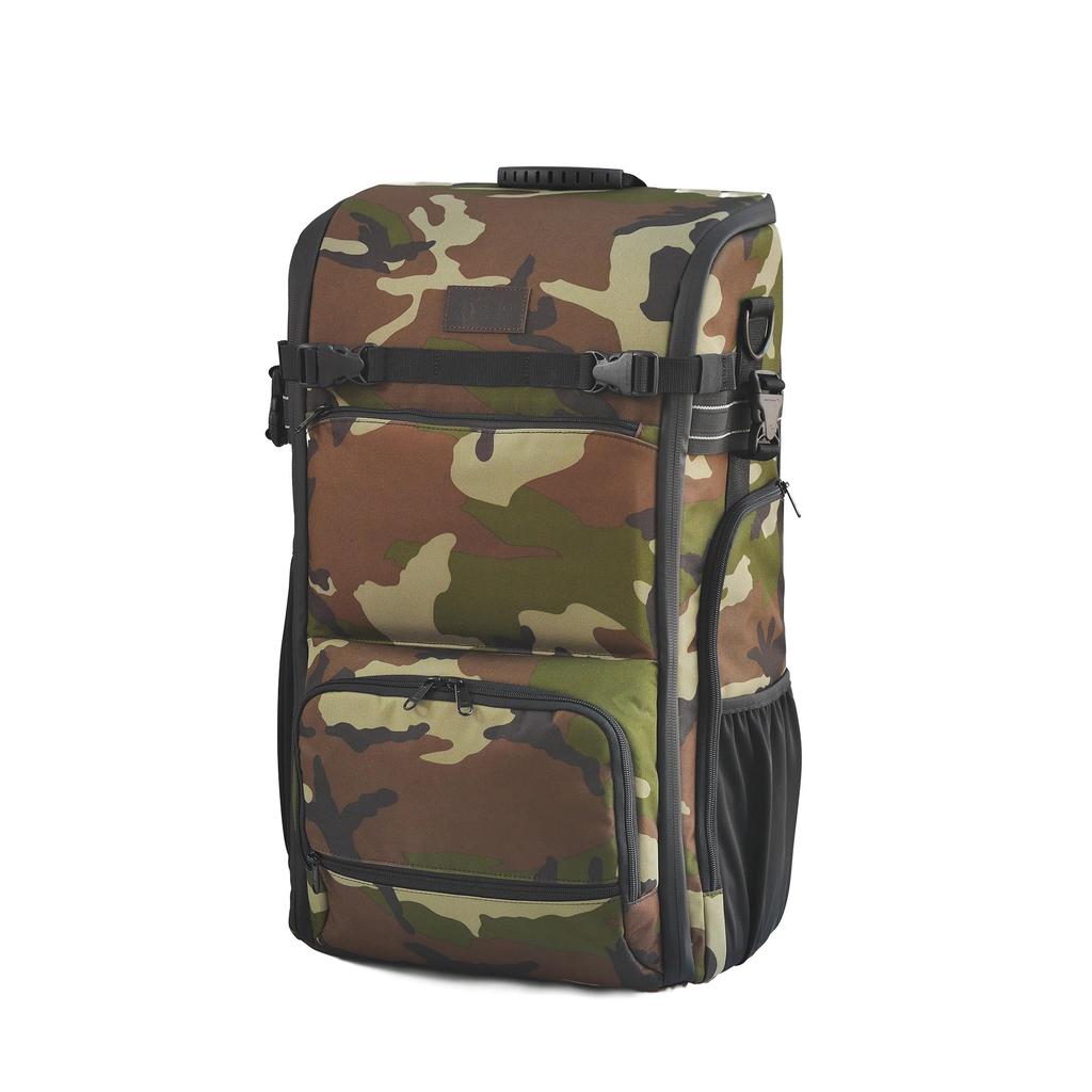 KANI Camera Bag Lens Master Green Camouflage Capacity 32L Compatible with Super Telephoto Lenses Can Store 2 Large Diameter Lenses Comes with Lumbar