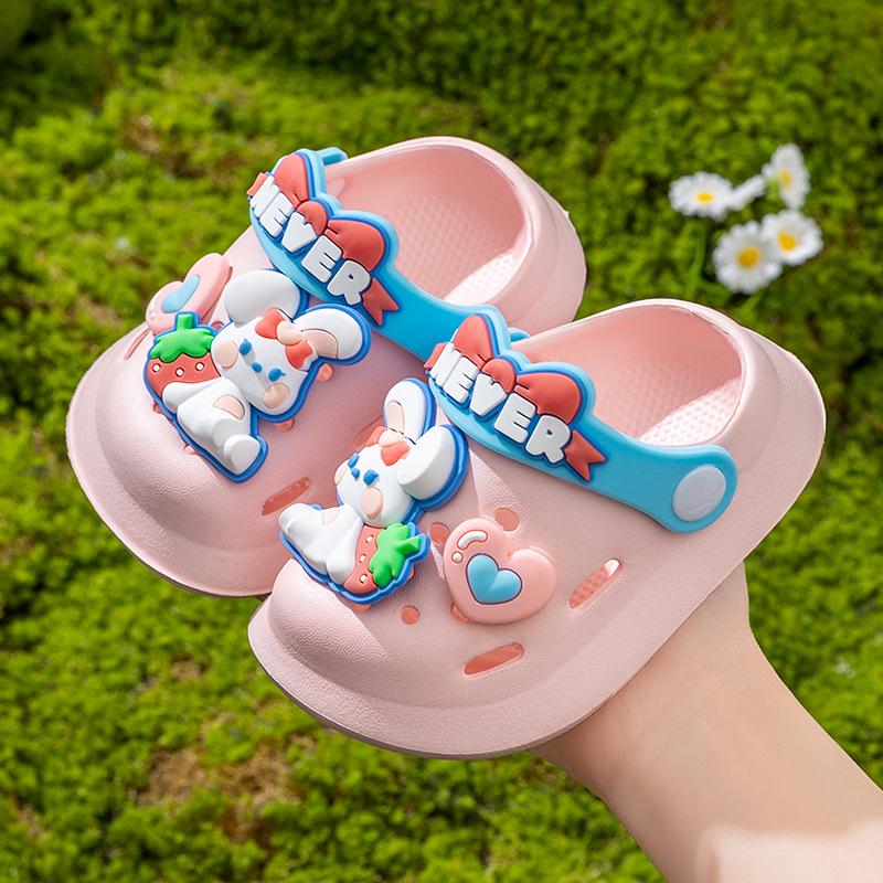 EVA Kids Cute Cartoon Non-slip Summer Sandals - Closed-toe for Boys & Girls