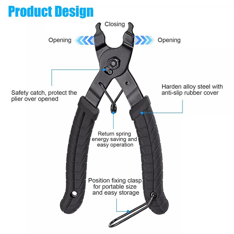 Bicycle Link Chain Buckle Pliers Road Bike Link Remover Clamp Quick Release Link Removal Repair Tool Mtb Magic Button Clamp Tool