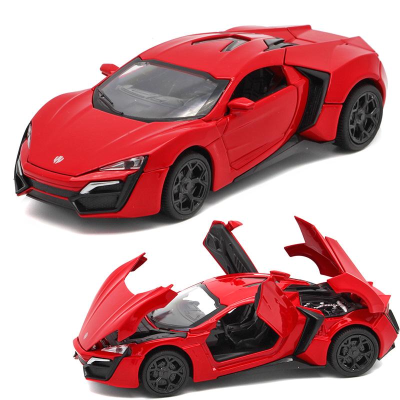 1/32 Scale Simulated Alloy Laiken Dubai Sports Car Model Car, with Sound and Light Children's Toys, Boys' Holiday Gift Ornaments