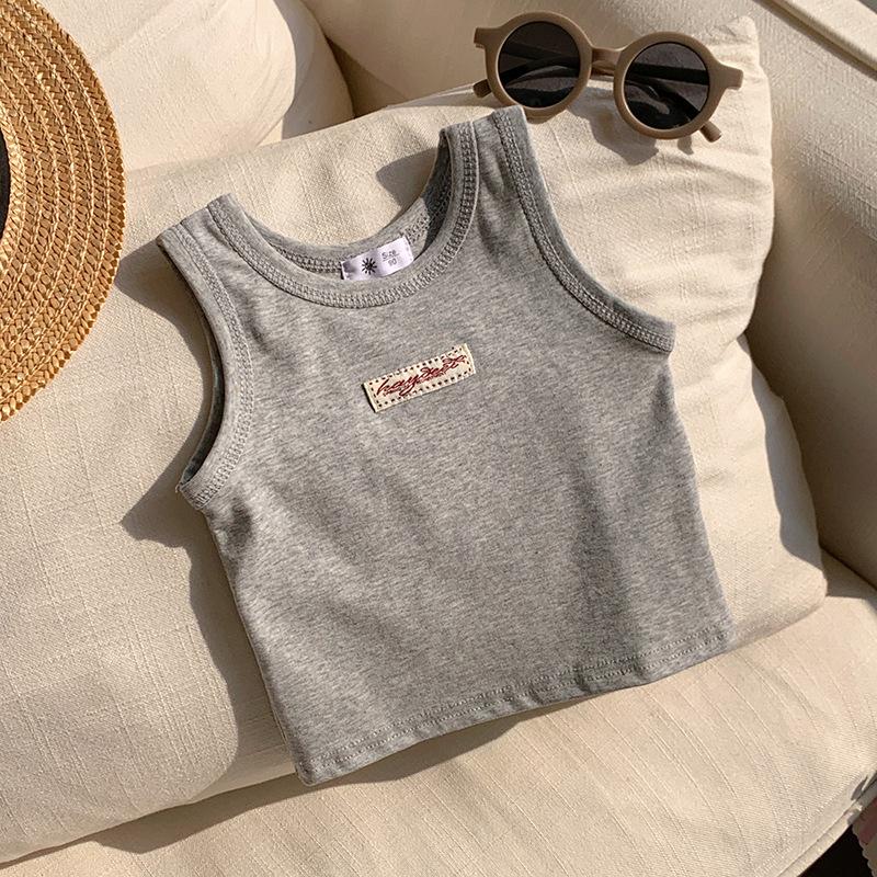 Girls' And Boys' Casual Vests, Summer Children's Cute Tops