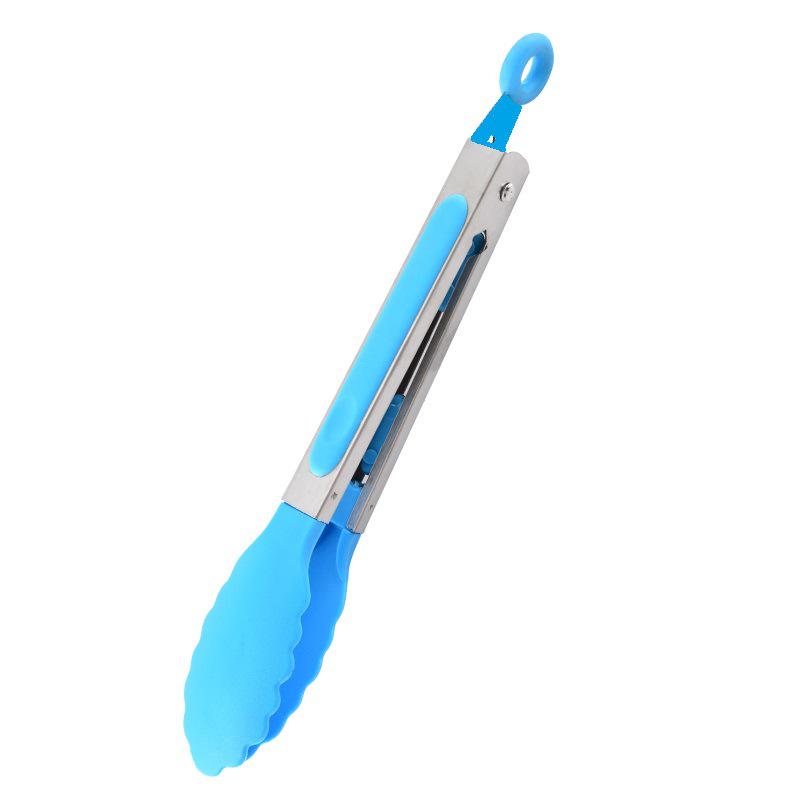 Colorful Stainless Steel Anti-Scalding Food Tongs for Bread and Cold Dishes