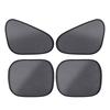 Mesh Car Side Window Shade 4 Piece Panel Set, Electrostatic Adsorption Privacy Protection Screen for Commute Parking