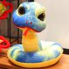 Chinese New Year Zodiac Snake Plush Doll Fun Colorful Boa Constrictor Reptile Plush Toy Home Decor Gift for Girl Boy