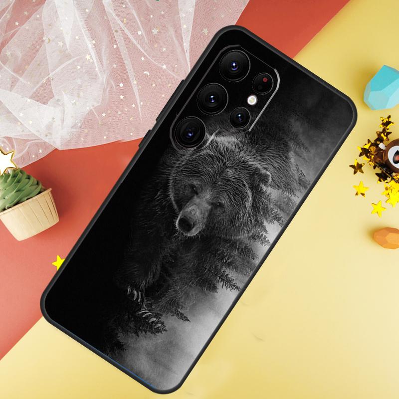 Grizzly Bear Case For Samsung Galaxy S24 S23 S22 Ultra S21 S20 FE Note 20 Note 10 S8 S9 S10 Plus Cover
