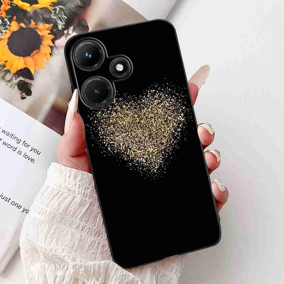 For Infinix Hot 30i 6.56" Case Tiger Luxury Flower Butterfly Silicone Soft Black Cover For Infinix Hot30i 30I X669C Phone Cases