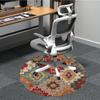1 Stück Southwest-Muster Teppich für das Büro, rutschfest, runder Teppich, weich & bequem, Teppich für das Büro, leichte runde Bodenmatte